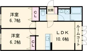 アズーロ垂水Ⅱの間取り画像