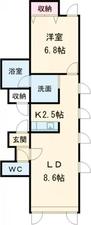 ボックス南Bの間取り画像
