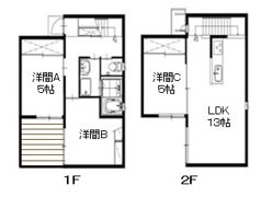 ユニキューブ各和Jの間取り画像