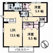 ラ・パルテール福田 伍番館の間取り画像