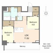 S-RESIDENCE松屋町asenceの間取り画像