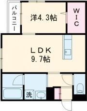ラ・ポルテ益城 Westの間取り画像