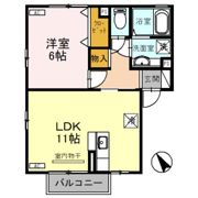 フェルメール21の間取り画像