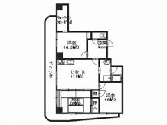 パークヒルズ6番館の間取り画像