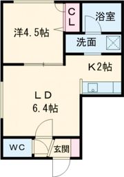 ラ・グラン白石駅の間取り画像