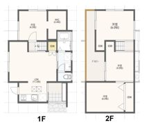 デザイナーズリノベ戸建ての間取り画像
