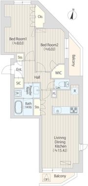 ファレール笹塚Ⅱの間取り画像