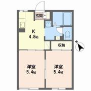 クレスト フジスイ Aの間取り画像