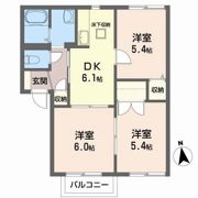 セダープラザBの間取り画像