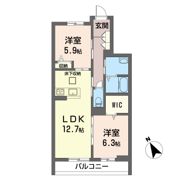 SKシャーメゾン大瀬の間取り画像