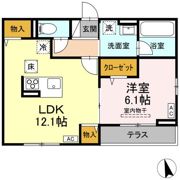 DーROOM 野田町の間取り画像
