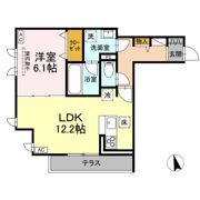 DーROOM 野田町の間取り画像