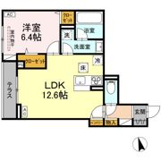 DーROOM 野田町の間取り画像