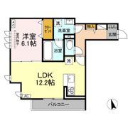 DーROOM 野田町の間取り画像