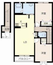 フェリア山崎の間取り画像