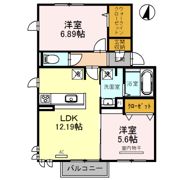 グランレーヴ弐番館の間取り画像