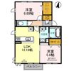 グランレーヴ弐番館の間取り画像