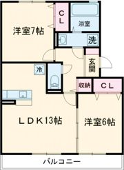 エスペラールの間取り画像