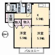 シャーメゾン石田 C棟の間取り画像