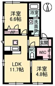 ソレアードⅡ B棟の間取り画像