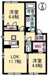 ソレアードⅡ B棟の間取り画像