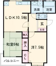 シュロス北島の間取り画像