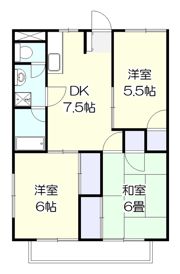 MGコーポA棟の間取り画像