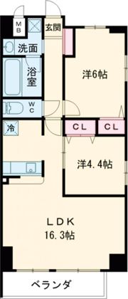Creer RiviereⅢ（クレエール リヴィエール）の間取り画像
