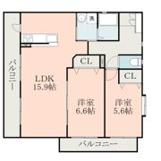 ロイヤルサクシード飛田の間取り画像