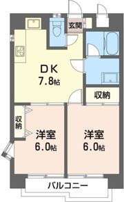 国立クリスタル石川の間取り画像