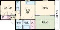 エスコート今堅田B棟の間取り画像