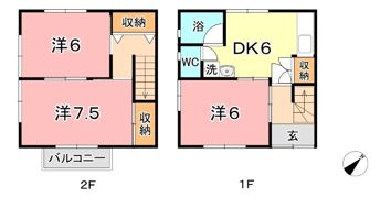 ブルーベリーはるか Dの間取り画像