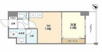 シティーコート大小路駅前の間取り画像