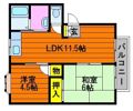 シャガール Aの間取り画像
