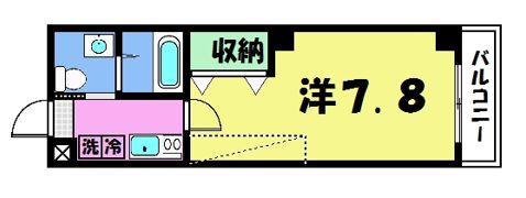 フラッティ衣笠の間取り画像