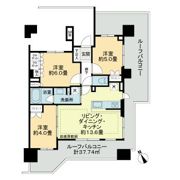 ライオンズ船橋本町マークスフォートの間取り画像