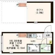 ハーモニーテラス鶴見の間取り画像
