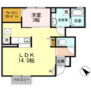 リバーサイドルーム西方の間取り画像