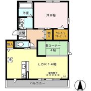 アザレ 蘇原 Eの間取り画像