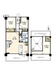 ヴェレーナ横浜戸塚グランラルジュの間取り画像