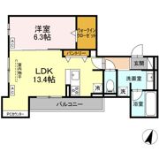 ビスタレイルウェイ八田の間取り画像