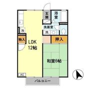 セジュール伊勢田の間取り画像
