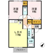 セジュールセラ A棟の間取り画像