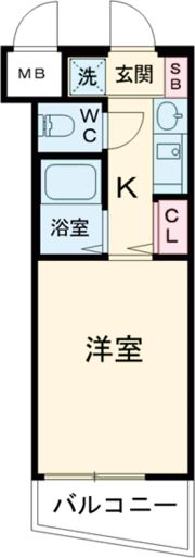 エステムコート神戸ハーバーランド前Ⅱの間取り画像