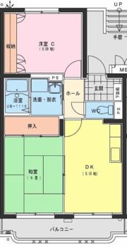 ジェネシス大島Dの間取り画像