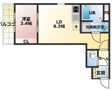 ONE FIVE 姪浜の間取り画像