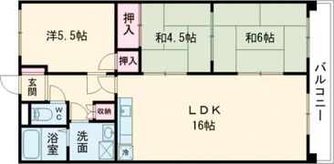 スクエアー柿ヶ谷の間取り画像