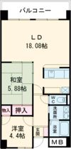 ロータス・ユミの間取り画像