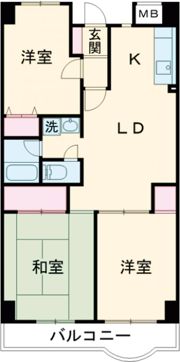 MIRUS岸和田の間取り画像
