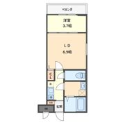 クレスト高安町南の間取り画像